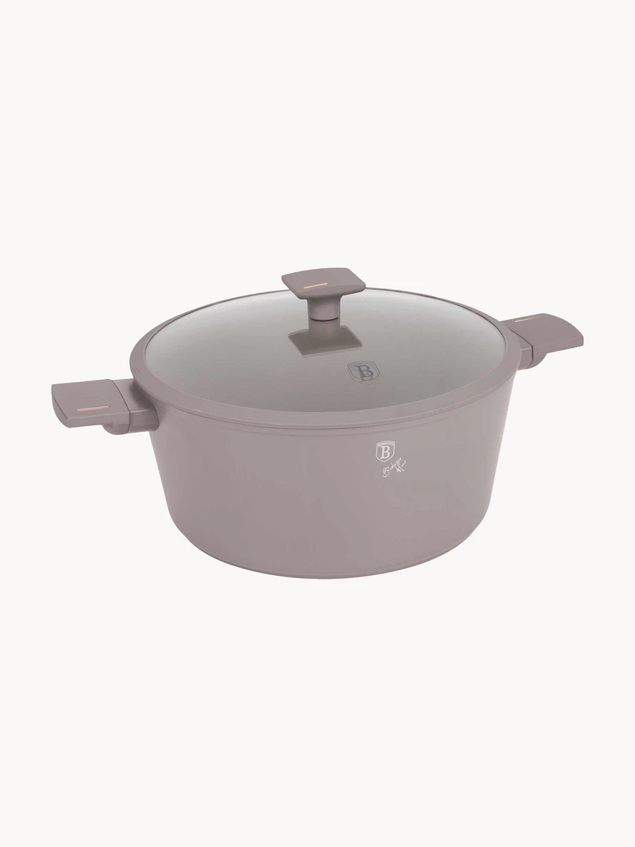 Casserole avec revêtement antiadhésif et couvercle Taupe | Westwing