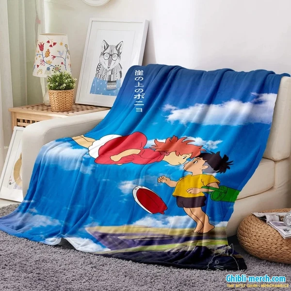 Best Ghibli Ponyo Blanket New Collection 2024 | Ghibli Merch Store