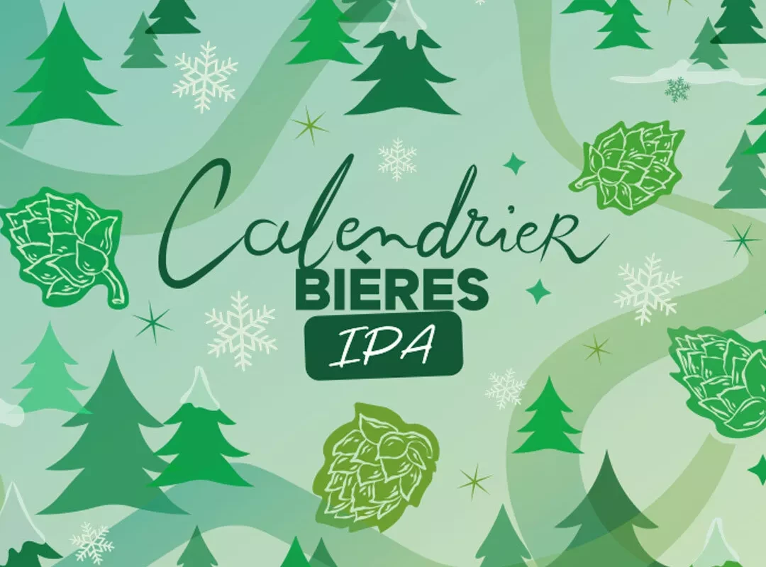 Calendrier de l'Avent Bières IPA : 20 bières + 4 goodies 💚