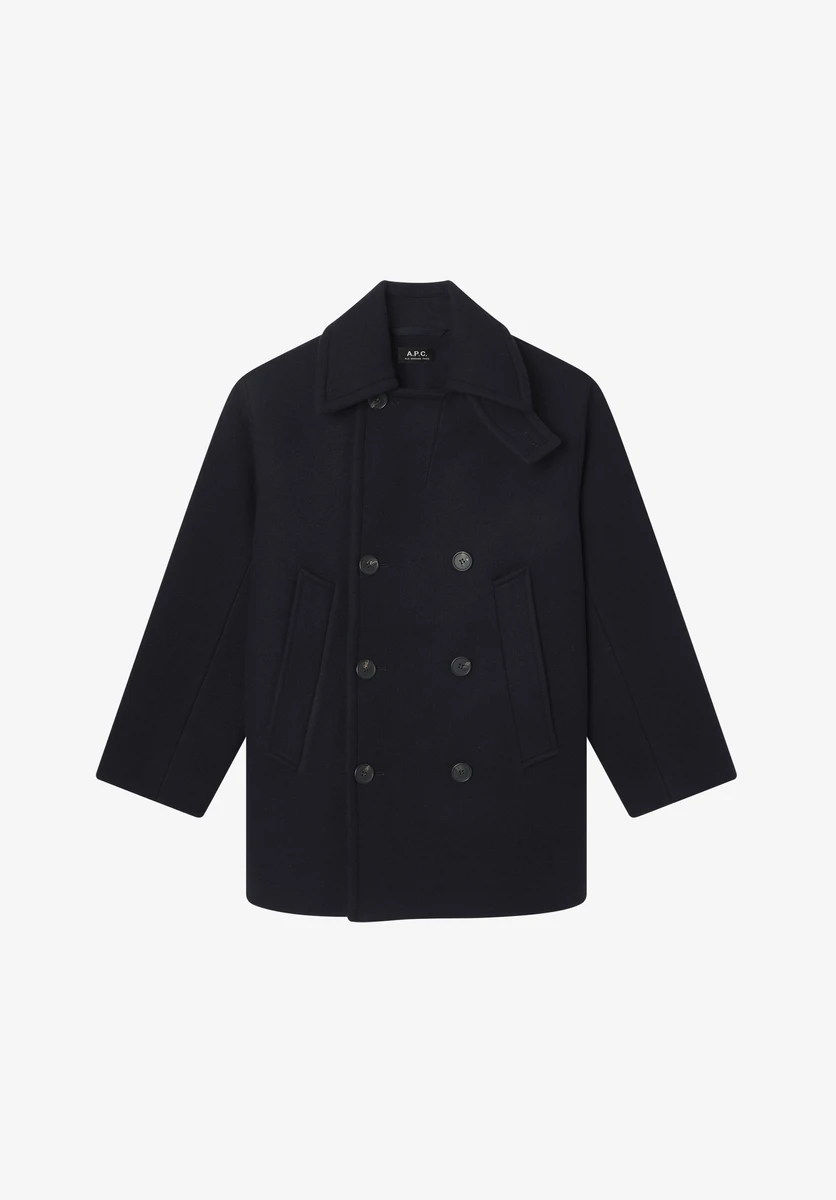 Caban en laine recyclée.