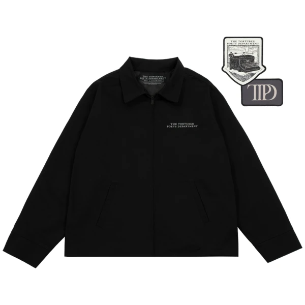 The Tortured Poets Department Black Jacket & 2 Patch Set Bundle - Taylor Swift Official Store