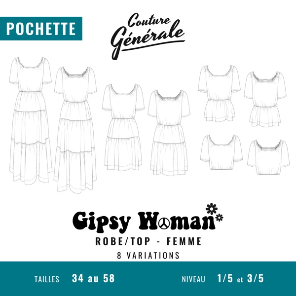Patron Couture Générale Robe - Gipsy Woman