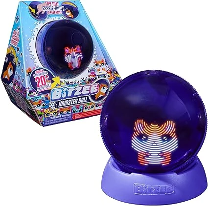 Bitzee Boule Hamster - Mon Animal Interactif - Animal Digital Qui Réagit Au Toucher Et Aux Mouvements - Ecran Tactile avec 20 Animaux Interactifs - Sons Réactions Jeux - Jeu pour Enfant 5 et +