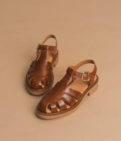 SANDALE GORDIE COGNAC