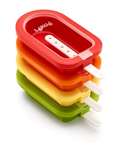 Lékué - Pack Moule à glace empilable Classic 16,5 cm, 4 pièces