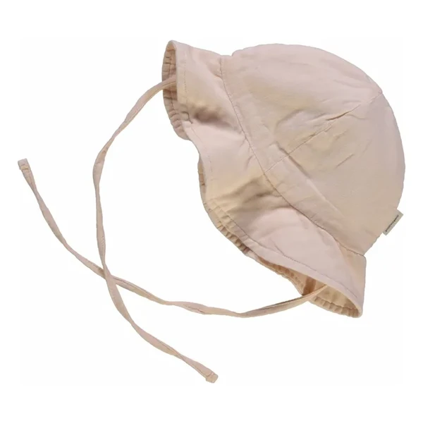Poudre Organic - Chapeau Pivoine Double Gaze de Coton Bio - Rose poudré | Smallable