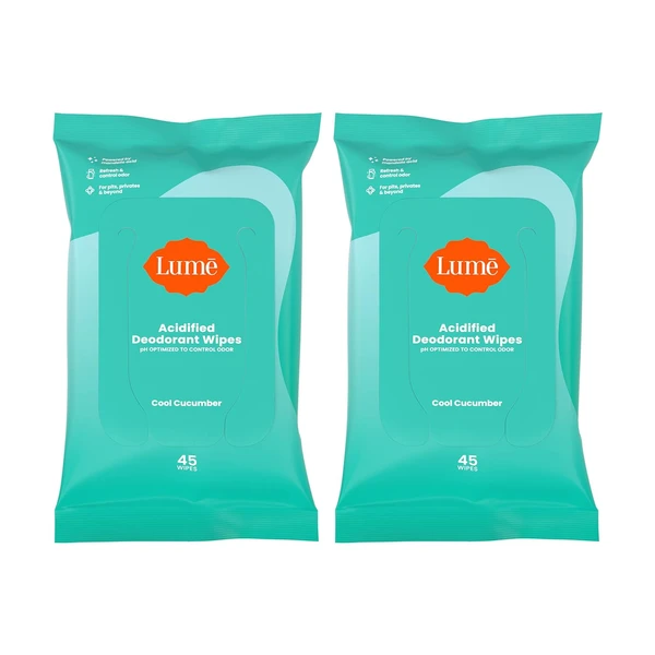 Lume | Acidified Deodorant Wipes 
