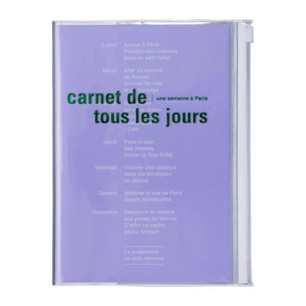 CARNET A6 DAYS - LIGHT PURPLE