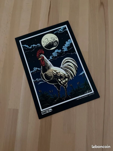 Rooster fighter ex-libris
