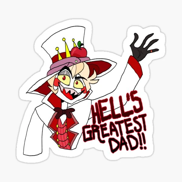 Hazbin Hotel Lucifer, le plus grand père de l'enfer | Sticker