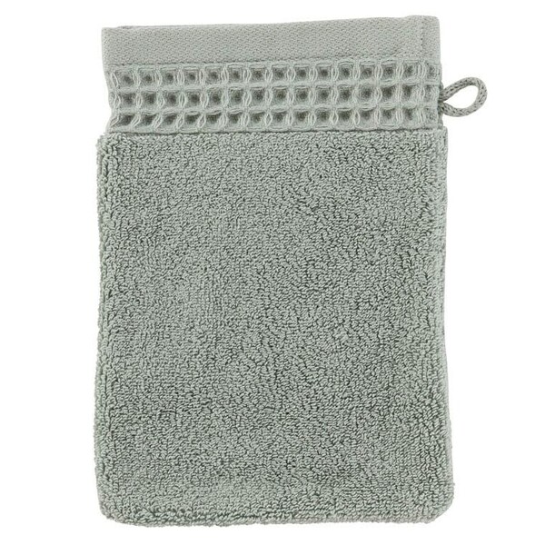 Gant de toilette bouclette de coton biologique Source lichen 15 x 21 cm
