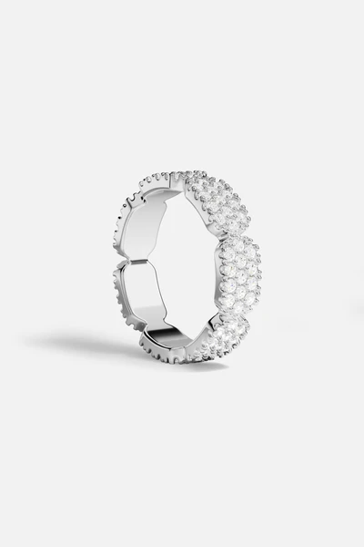 BAGUE PAVÉ ARGENT