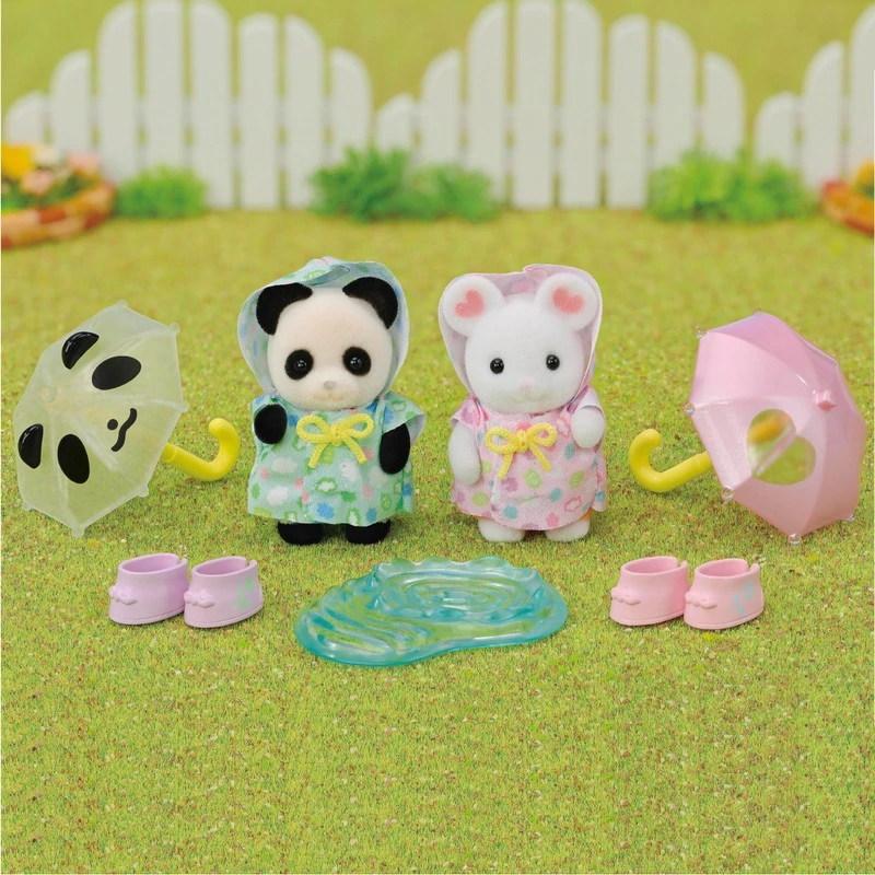 Sylvanian Families - Le Duo Des Bébés En Habits De Pluie