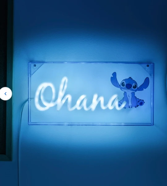 Stitch - Lampe Néon à LED Ohana
