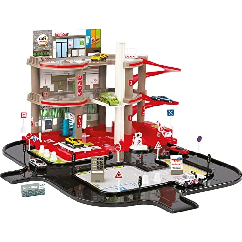 STARLUX – Jouet Garage Total avec Station-Service complète 3 Niveaux et Circuit Petites Voitures de 2 mètres – Jouet Enfant 3 Ans et Plus - 401003