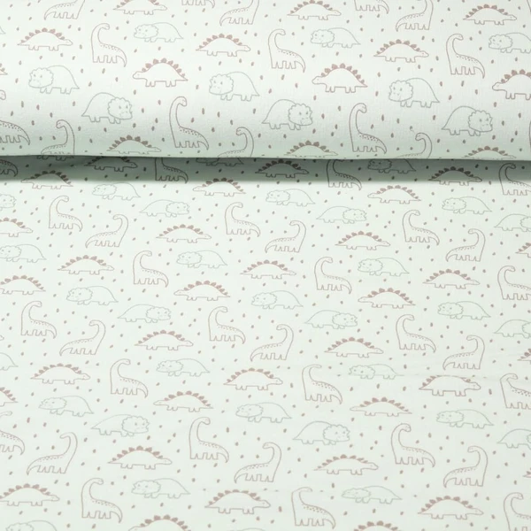 Jersey - Petits dinosaures Vert menthe