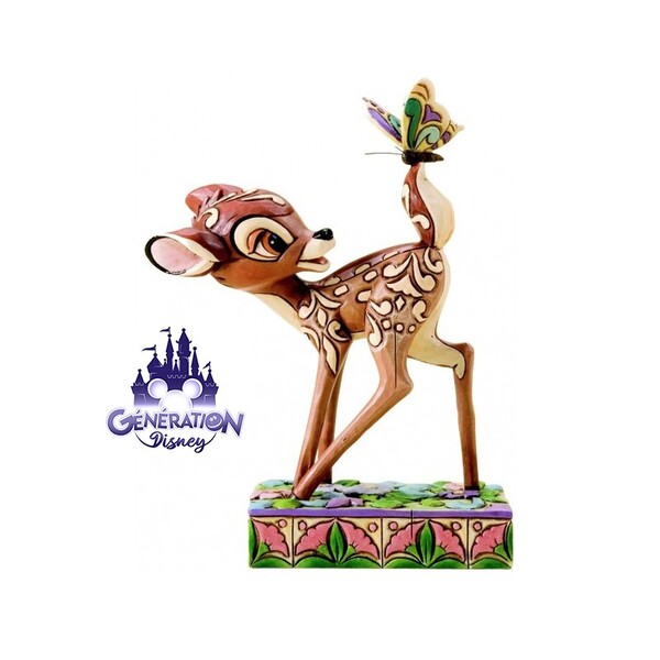 Statue résine Bambi et le papillon by Jim Shore - 12cm