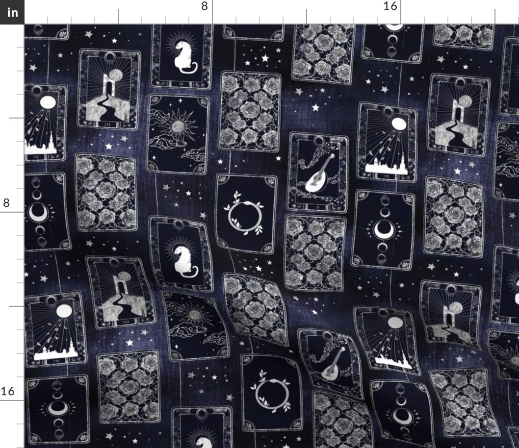 Tarot Cards Fabric | Spoonflower