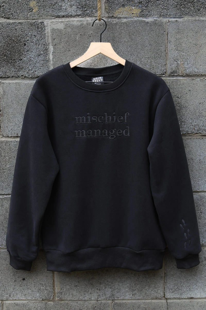 Black on Black Mischief Managed Crew