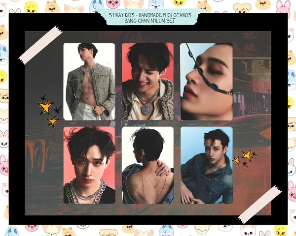 Stray Kids - Bang Chan NyLon Magazine - handmade photocards - bias set