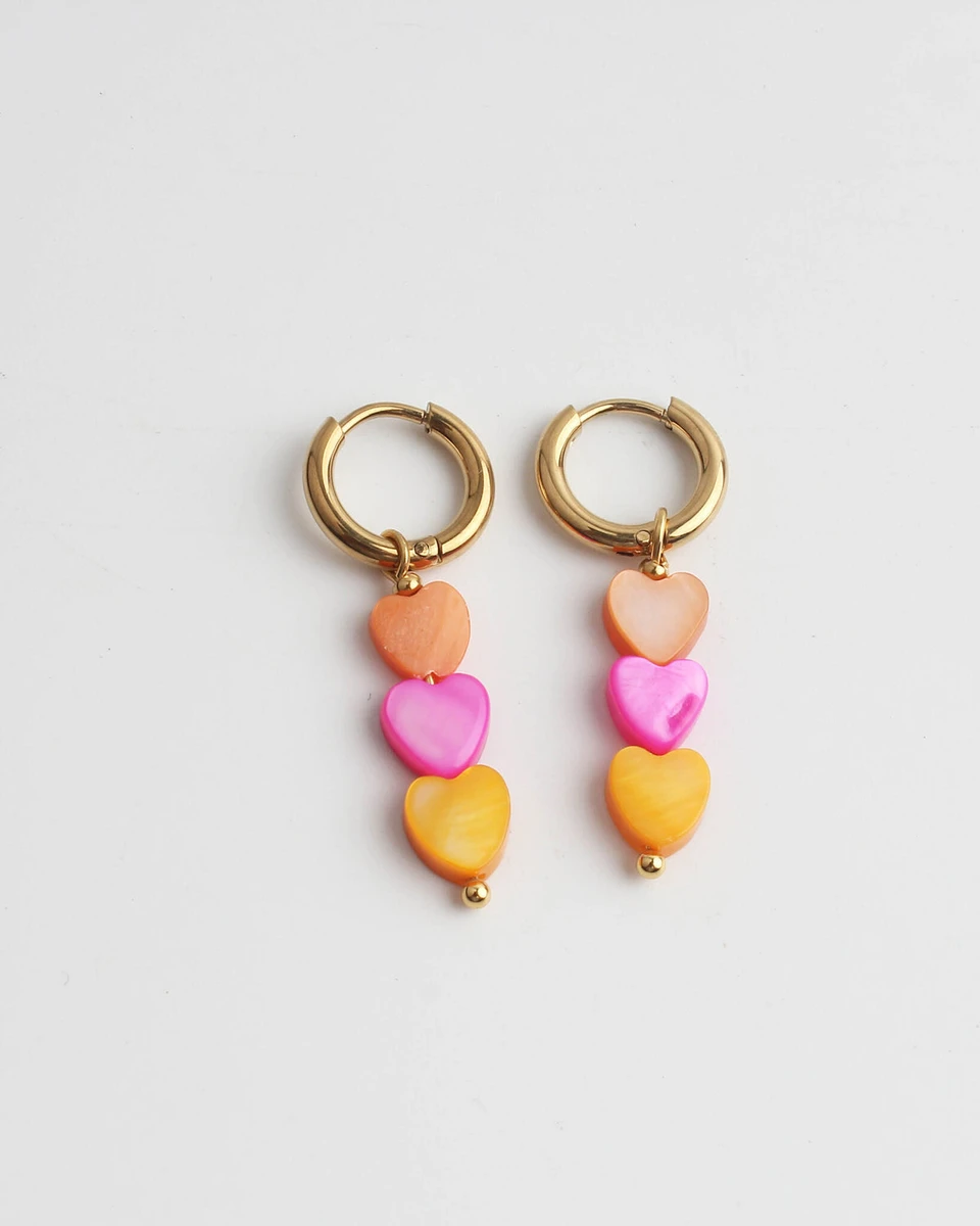 Heart To Heart - Boucles d'oreilles - Acier inoxydable