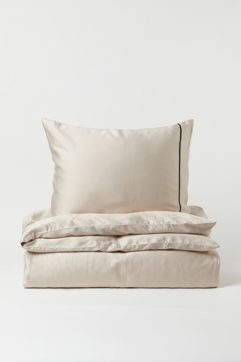 Parure de couette lit simple en bambou