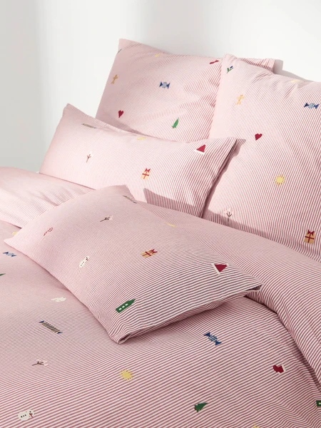 Housse de couette en percale de coton Anella | Westwing