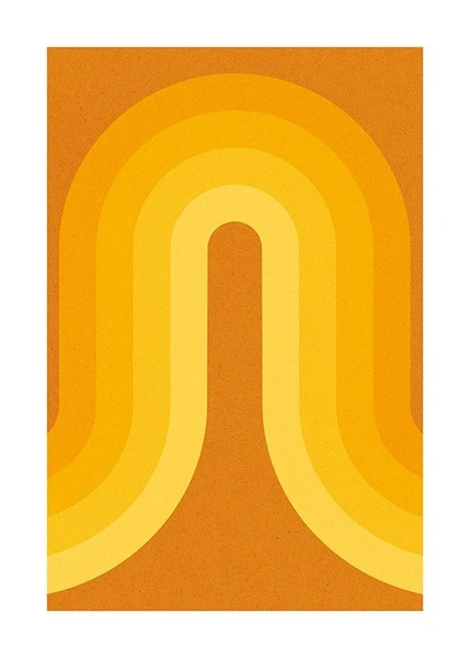 Retro Rainbow Affiche