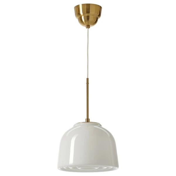 MUDDERVERK Suspension - pied laiton/opalin verre