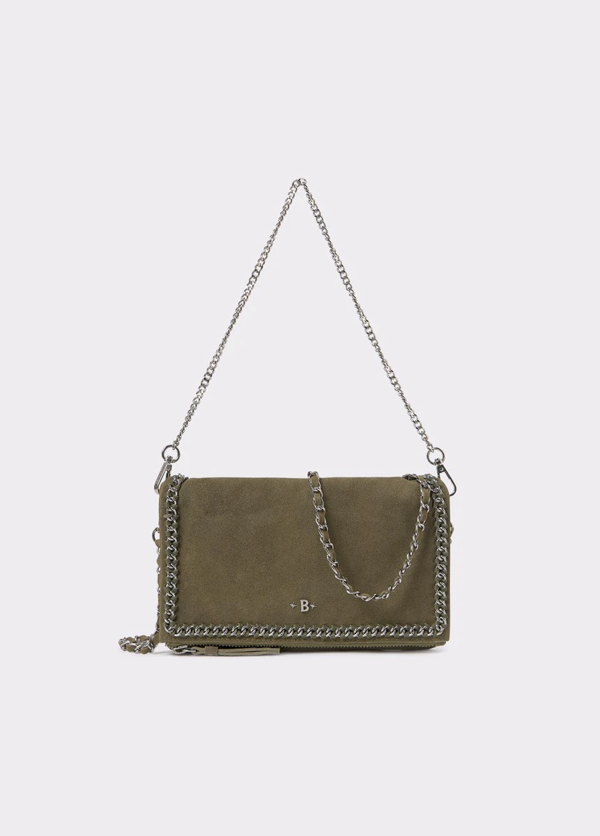Bolso solapa cadena piel