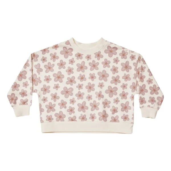 Sweat Fleurs | Ecru