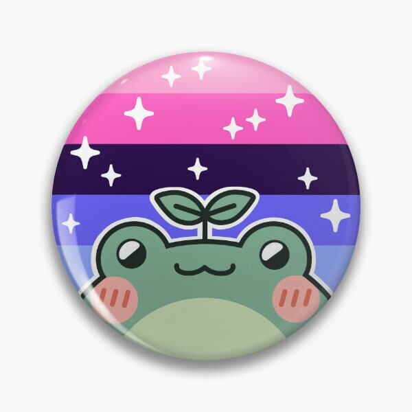 Drapeau omnisexuel Froggy Pride | Badge
