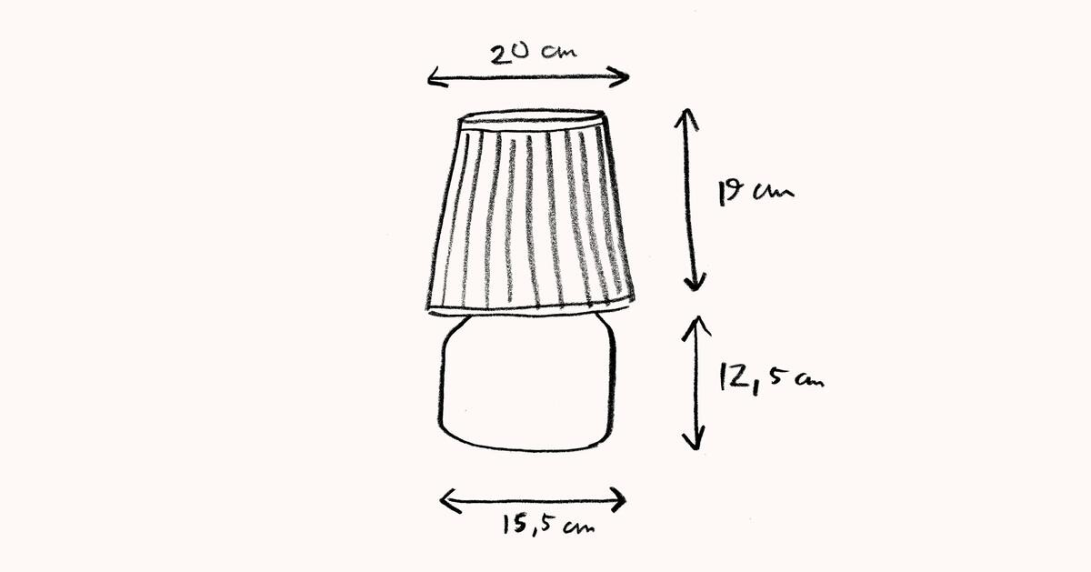La lampe de bibliothèque  - Rose / Crème