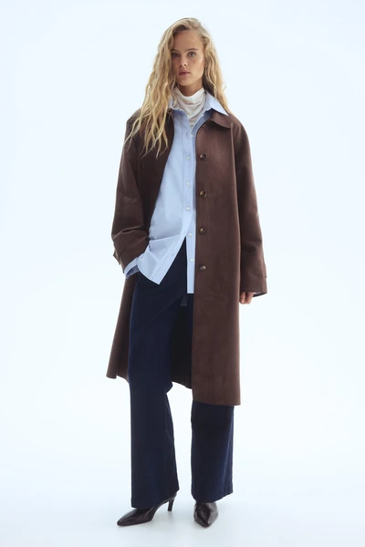 Manteau avec ceinture à nouer