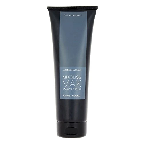 Lubrifiant Mixgliss Eau - Max - Texture Onctueuse et Effet Relaxant - Extra-Glissant - Nature - 250 ML