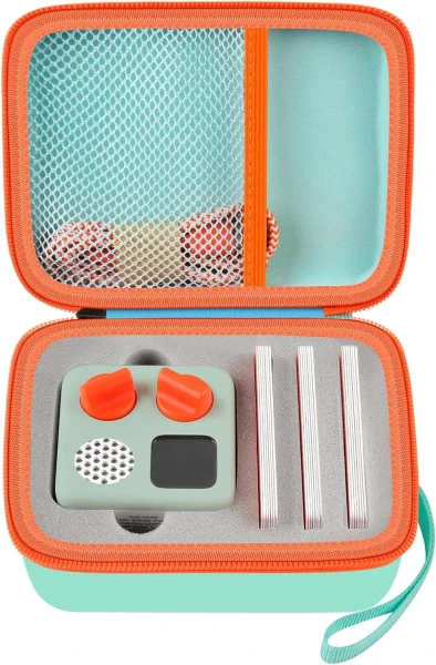 Étui de voyage compatible avec Yoto Mini-lecteur audio et musique pour enfants, sac de support pour haut-parleurs pour enfants, joue de cartes audio-vert - AliExpress 15 e³e 