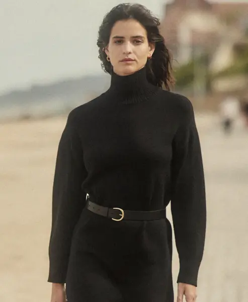 La Robe Pull - couleur ROUILLE, BEIGE ou NOIR 