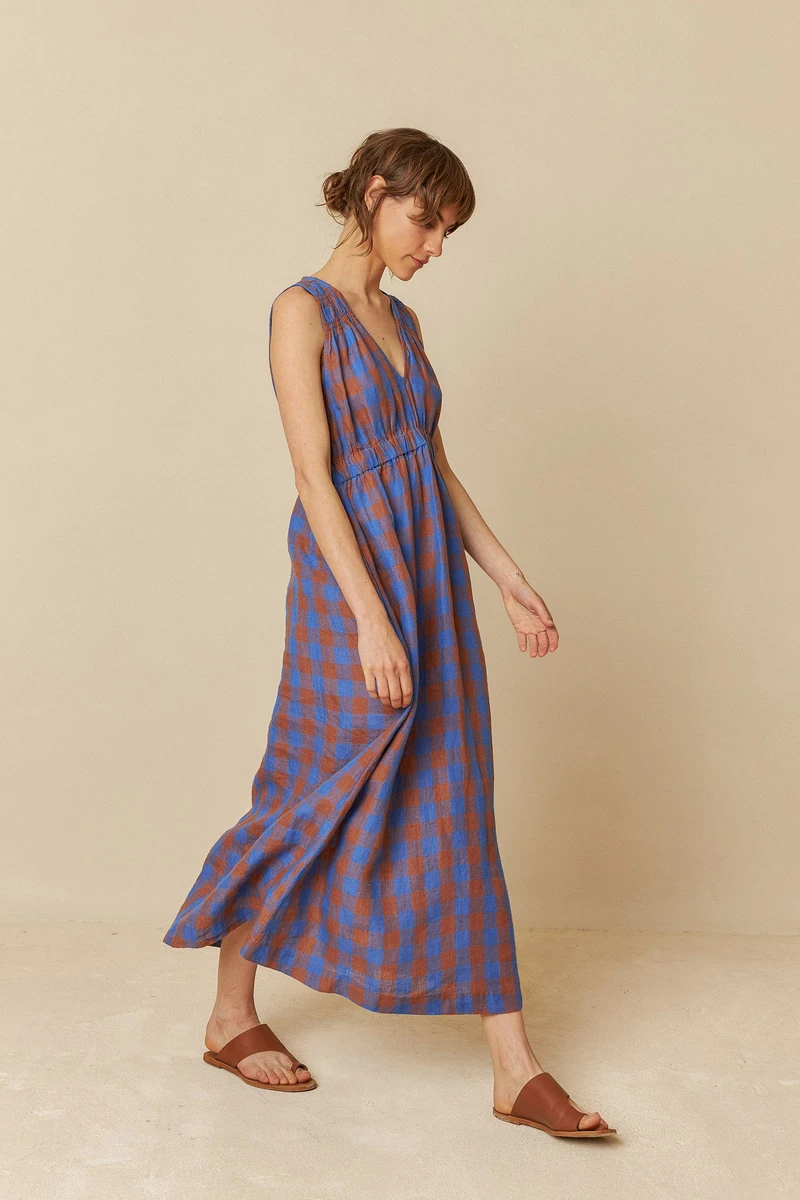 ROBE VICHY ÉLASTIQUÉE