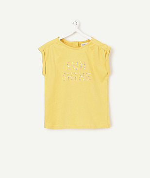 LE T-SHIRT JAUNE BRODÉ