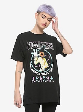 Disney A Goofy Movie Powerline World Tour Girls T-Shirt (XL)