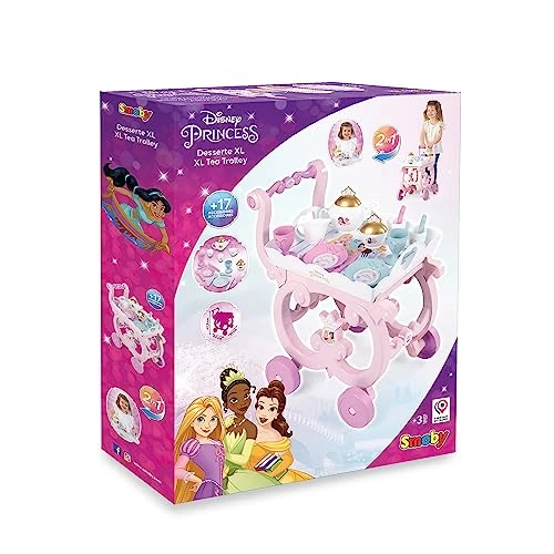 Smoby - Disney Princess - Desserte XL - Plateau Amovible - 17 Accessoires - Dès 3 Ans - 312502