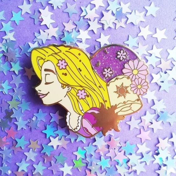 Épingle de cœur XO Raiponce