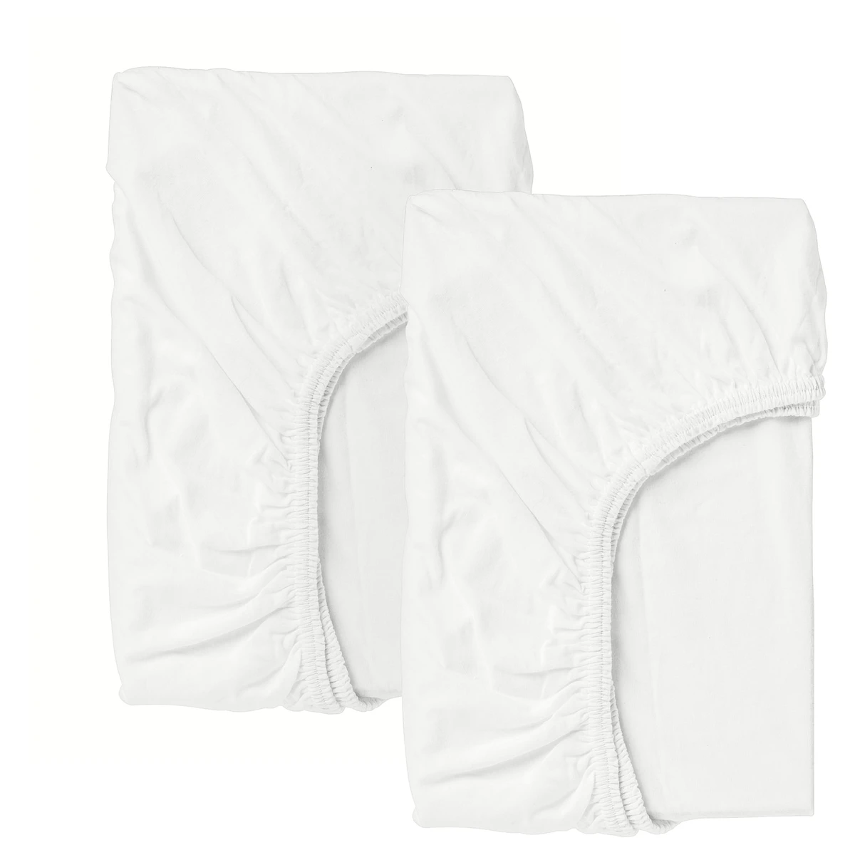 LEN Drap housse pour lit bébé - blanc 60x120 cm