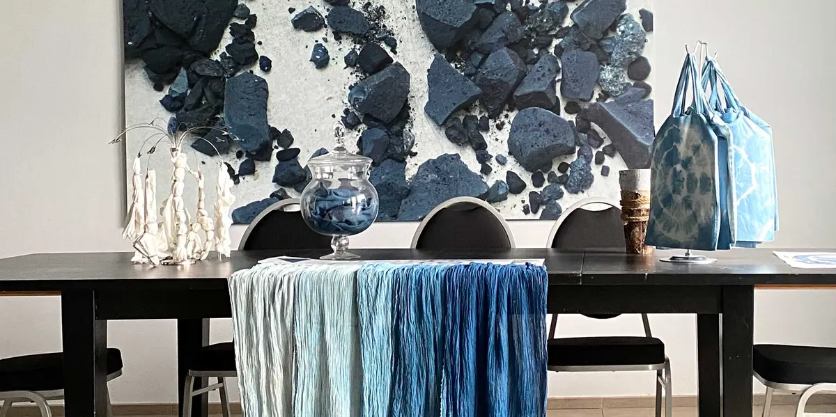 Atelier de découverte teinture végétale au Pastel Isatis tinctoria L.