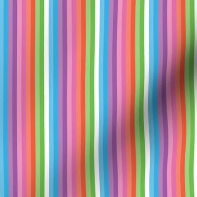 Candy colored stripes - bright striped Fabric | Spoonflower