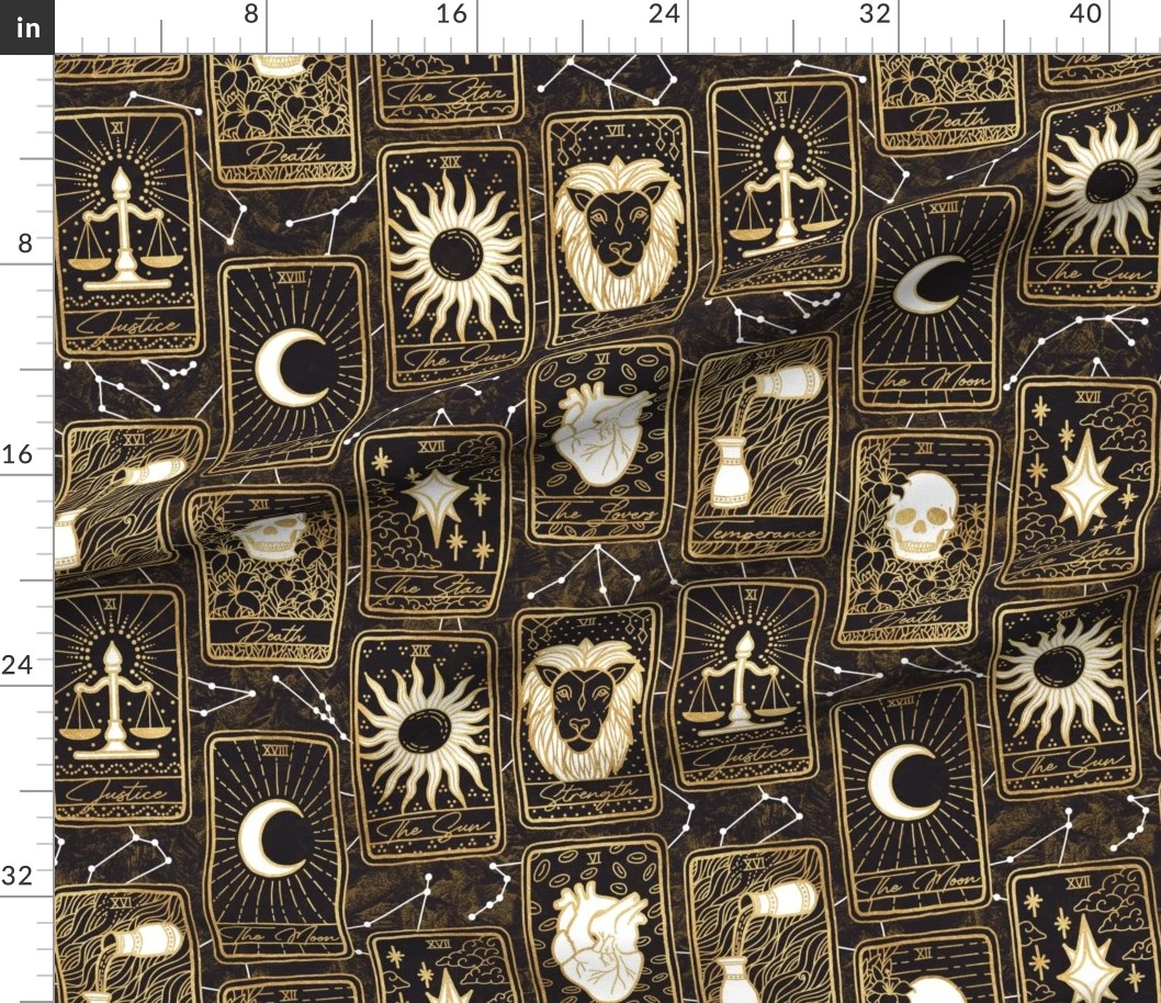 Fabric in Tarot and Constellations (Large Scale)