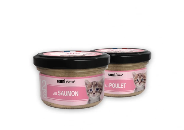 HAMIFORM Les Cuisinés pour Chaton Poulet ou Saumon