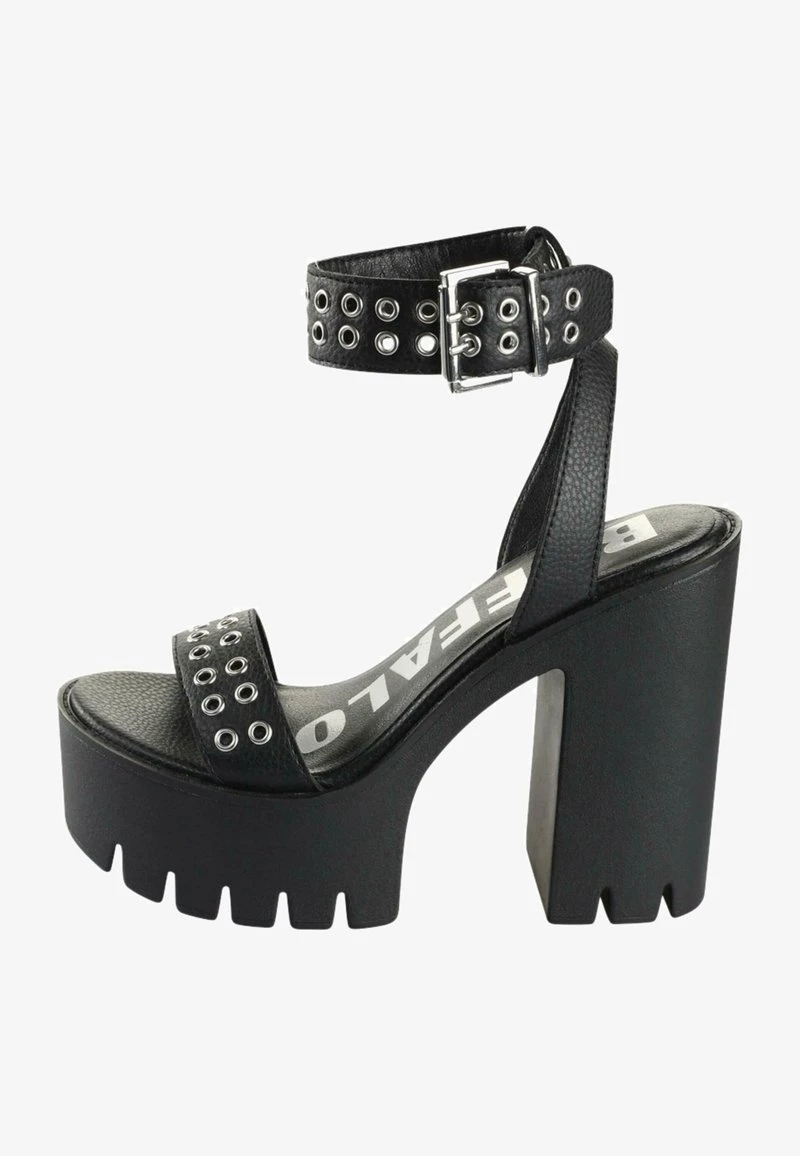 Buffalo Sandalen met plateauzool - black/zwart - Zalando.be