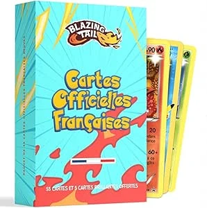 Blazing Tail Pack of 60 New and Official French Cards - Includes 5 Shiny Cards - No Double - No Energy Card : Amazon.fr: Toys & Games