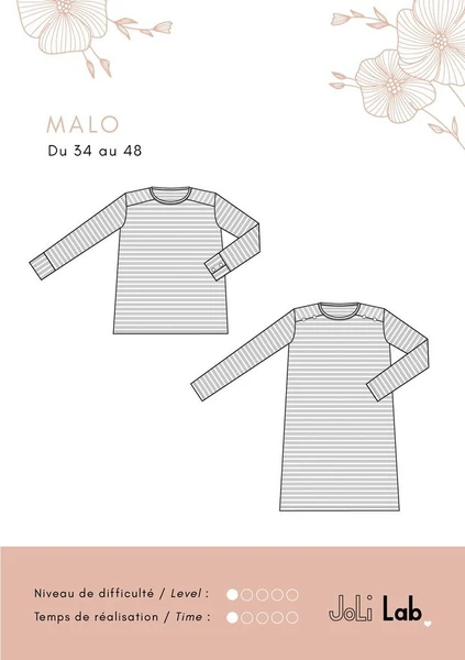 Marinière Malo - Patron Couture PDF ou Pochette